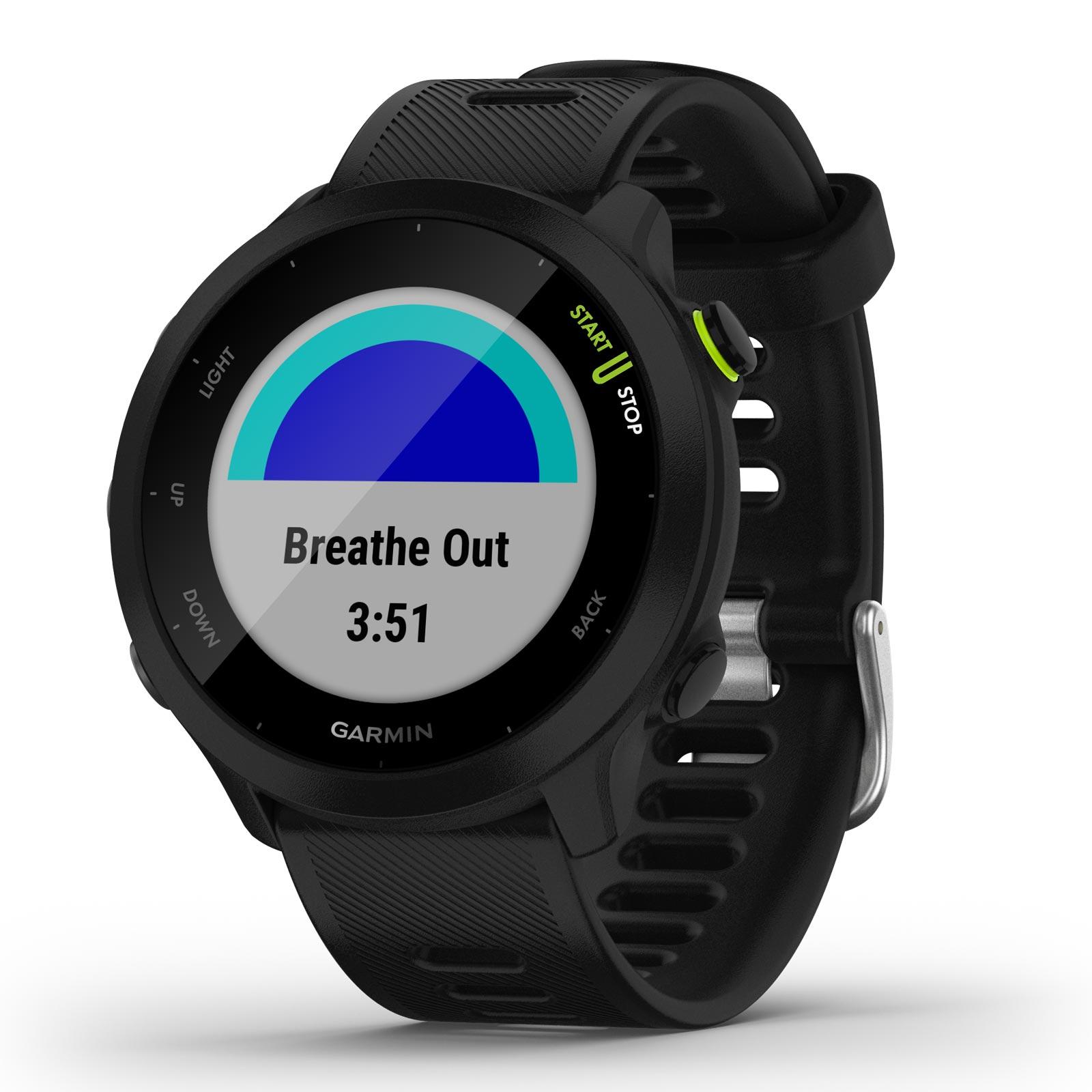 Garmin Forerunner 55 Black Smartwatch GPS Heart Rate Activity Tracking Up to 2 weeks Battery Life