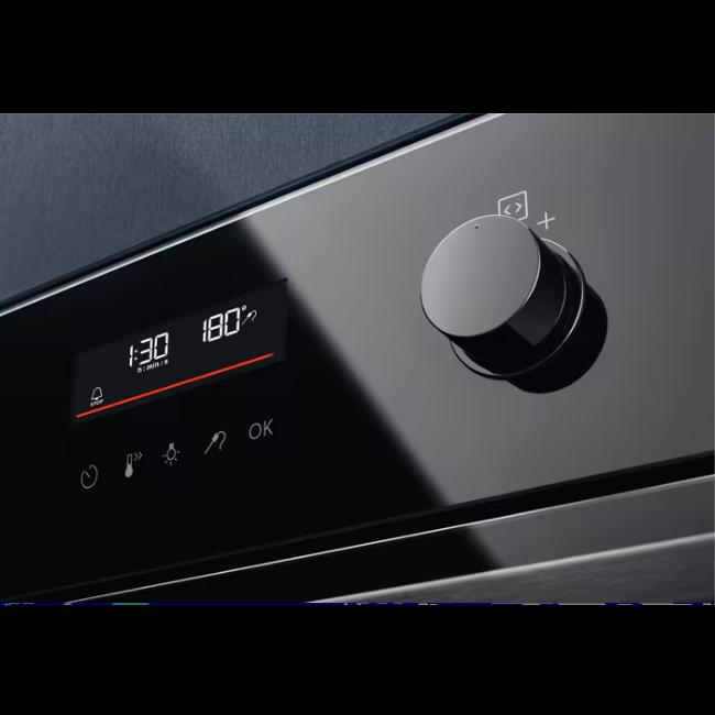 Electrolux Black Built-In Single Oven with SteamBake, Food Sensor, and Catalytic Cleaning