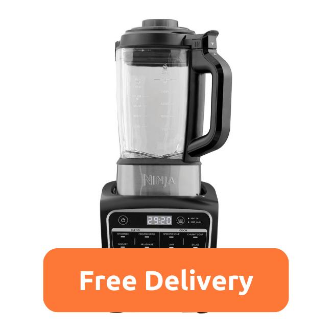 Ninja Foodi Blender & Soup Maker | Blend, Smoothie, Frozen Drink, Smooth Soup, Dessert, Milkshake, Jam, Sauce, Chop, Saute, Cook, Chunky Soup