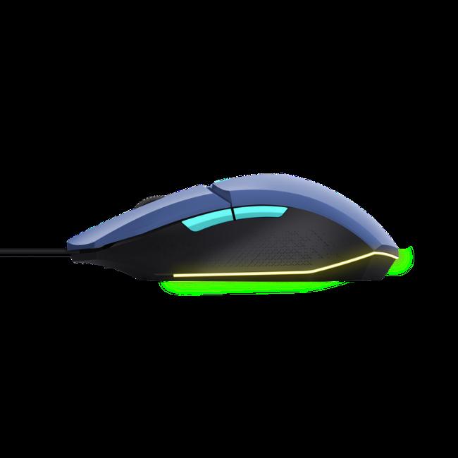 Trust GXT 109 Felox Wired Gaming Mouse - Blue, LED, Programmable Buttons