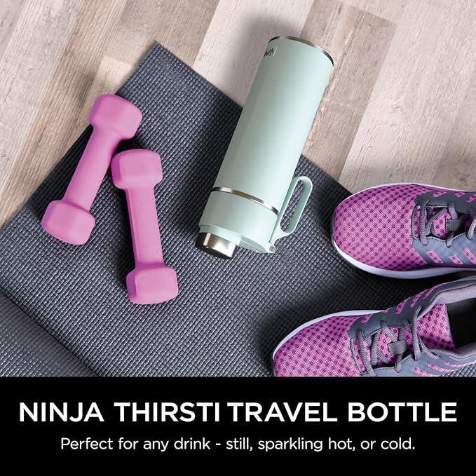 Ninja Thirsti 700ml Travel Bottle - Mint, Stainless Steel