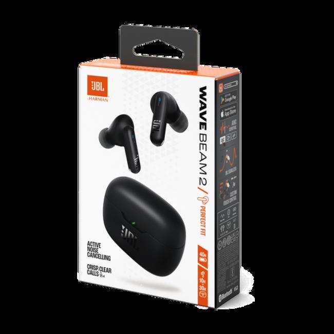 JBL Wave Beam 2 Black Earbuds Noise Cancelling Wireless