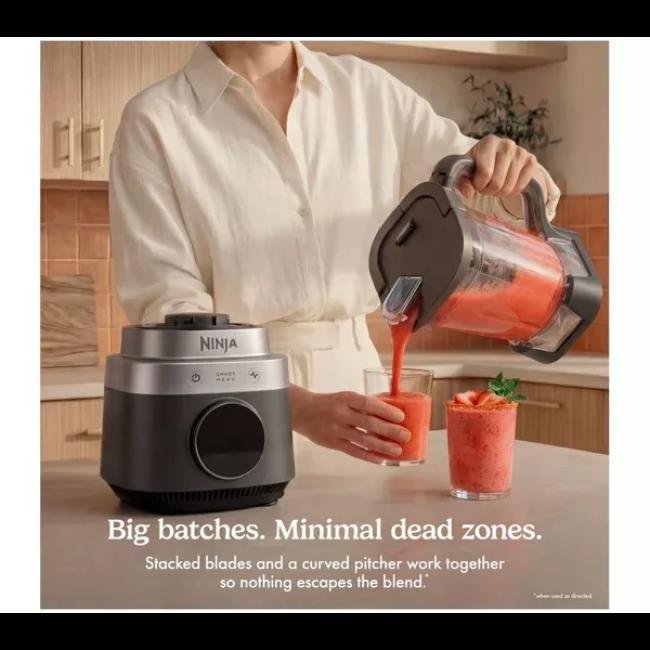 Ninja CrushBOSS 2-in-1 Blender LB301UKBK Onyx 1200W with 2.1L Jug & 710ml Tumbler - BPA Free, Auto-iQ, Pro Extractor Blades, Smart Presets, VesselDetect, Includes Strawberries, Bananas, Ice, Blueberries