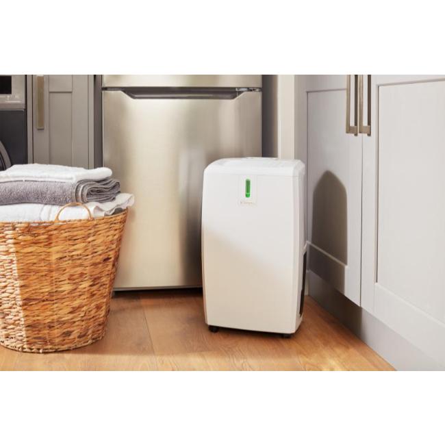 Dimplex 20L Dehumidifier with Timer & Delay Start | White | Image Features: Wheels, Dimplex