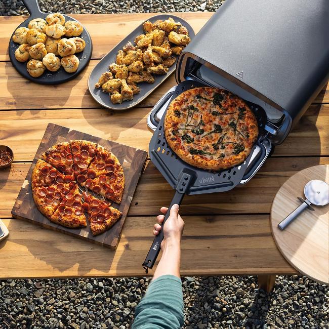 Ninja Artisan Electric Outdoor Pizza Oven & Air Fryer - Grey, Pizza, Bake, Air Fry & Prove, Free Delivery