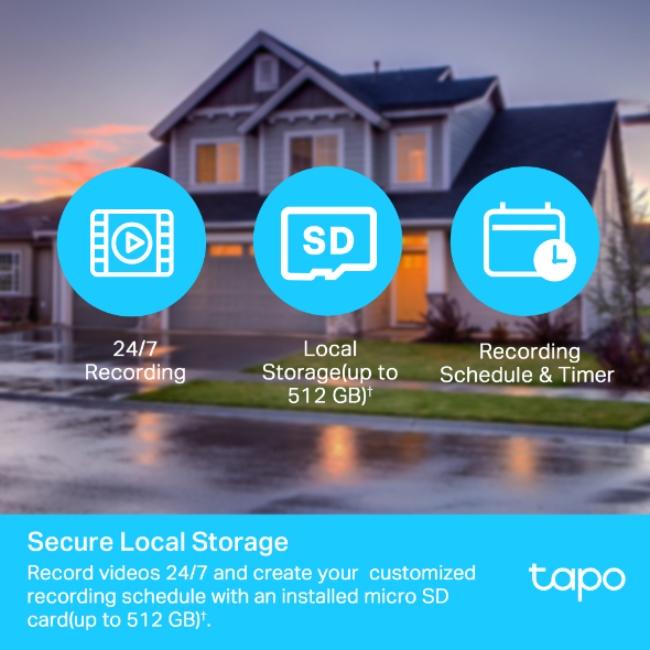 TP-Link Outdoor Pan/Tilt WiFi Security Camera - 1080p Full HD, Night Vision, 360° Coverage