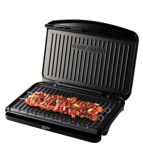 George Foreman Grill Black L 25820 Non-Stick Speedy Heat Up