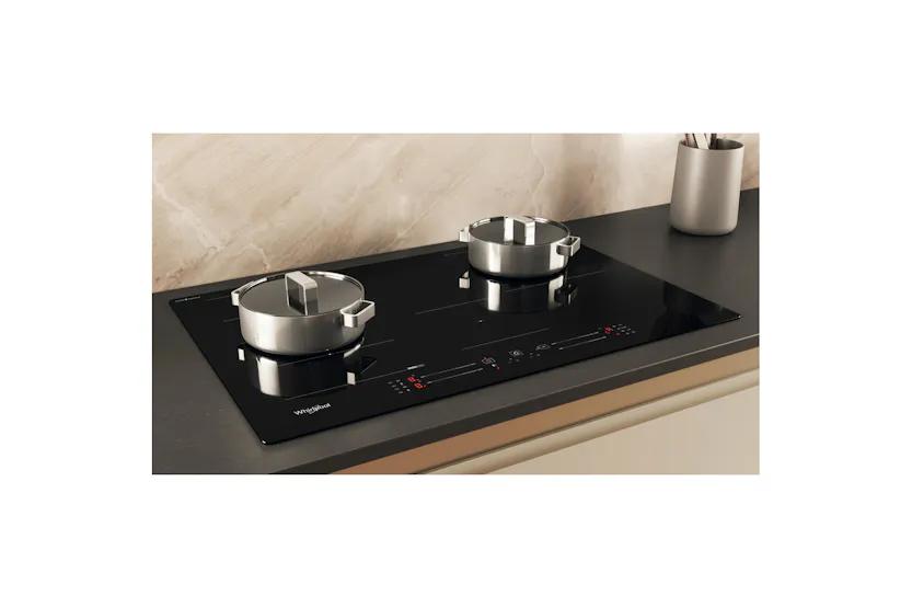 Whirlpool Induction Hob 77cm with CleanProtect, Booster, Flexiside, Chef Control, Timer, Child Lock, Black Glass, Touch Control