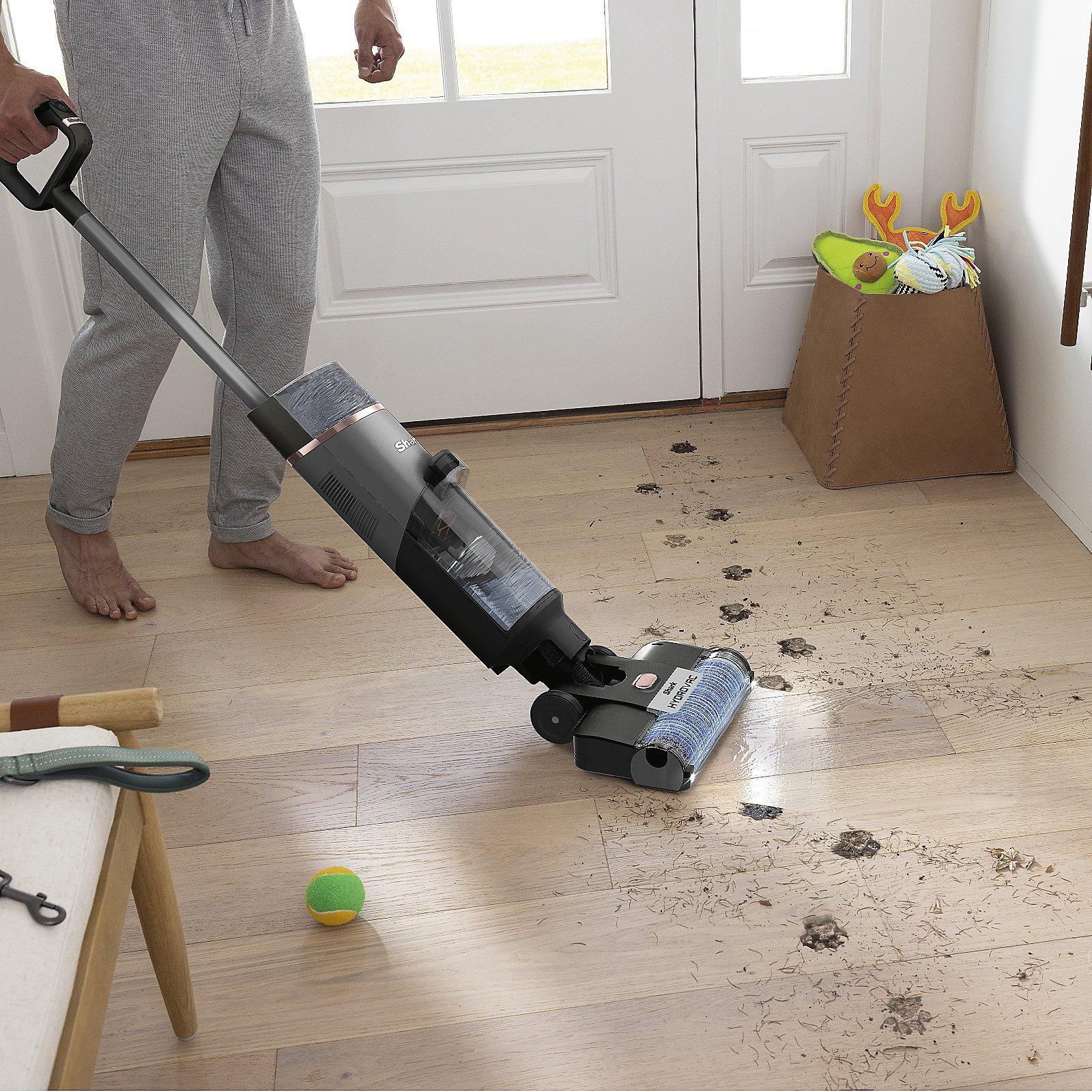 Shark HydroVac Cordless Vacuum Cleaner - Charcoal Grey | Deep clean hard floors & freshen area rugs, Removes wet & dry messes
