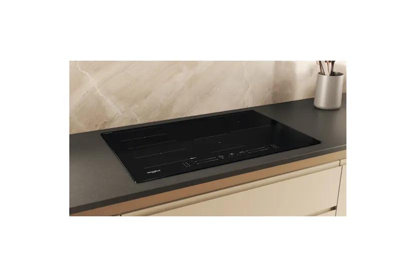 Whirlpool Induction Hob 77cm with CleanProtect, Booster, Flexiside, Chef Control, Timer, Child Lock, Black Glass, Touch Control