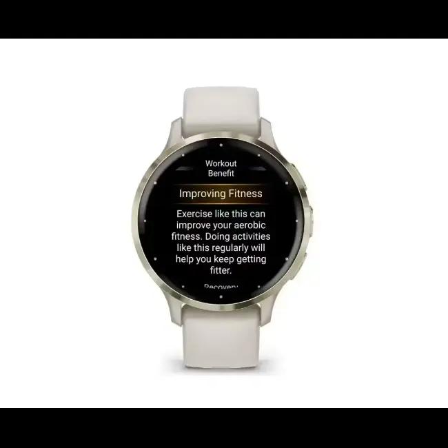 Garmin Venu 3S Smartwatch Gold & Ivory 41mm AMOLED Display Fitness Tracker