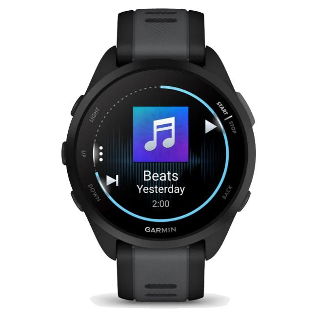 Garmin Forerunner 165 Music Smartwatch Black & Slate Grey GPS Running Watch