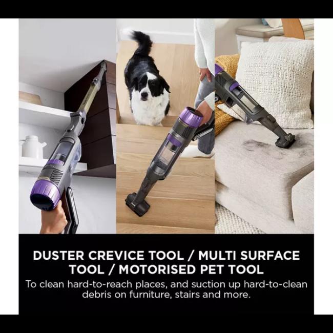 Shark PowerDetect Cordless Pet Vacuum Cleaner - White/ Java Grey | DuoClean Detect, Brush, Handheld, Flexology