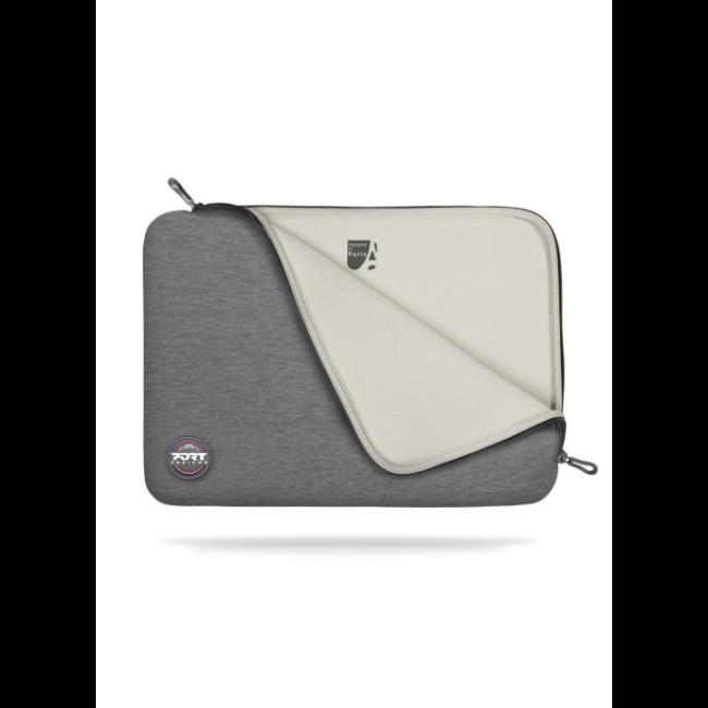 Port Designs Torino II 13-14 Inch Neoprene Laptop Sleeve - Grey with Black Accents, Protective, Anti-scratch, Double Metal Zippers