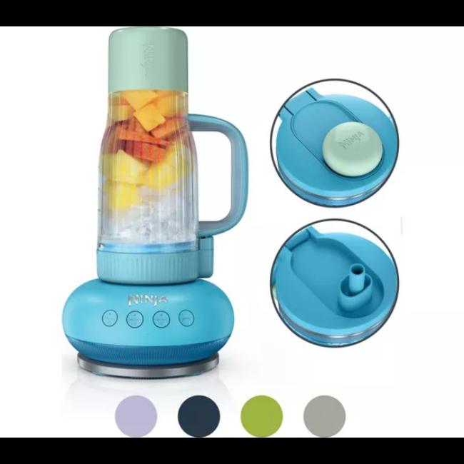 Ninja BlendBOSS Tumbler Blender Blue Raspberry DB351UKBL - Blender, Blue, Fruit, Ninja