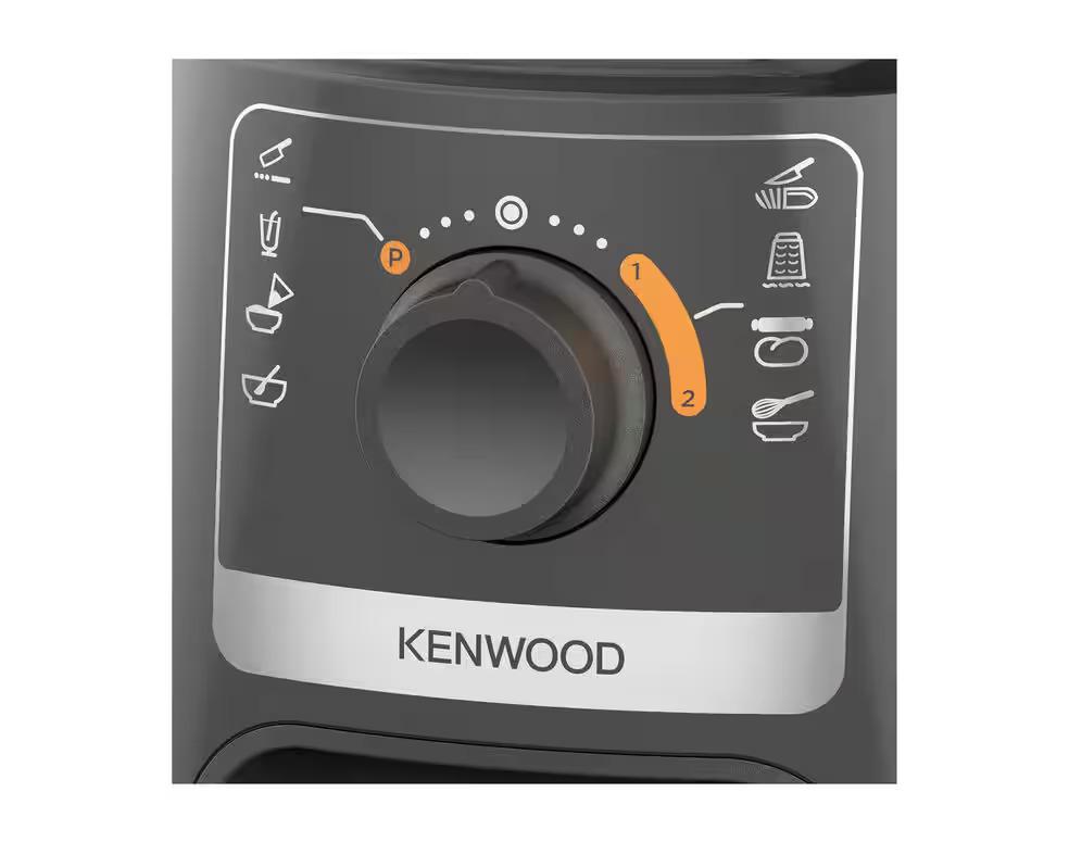 Kenwood Food Processor with Blender, Grey, Speed Settings, Measuring Scale