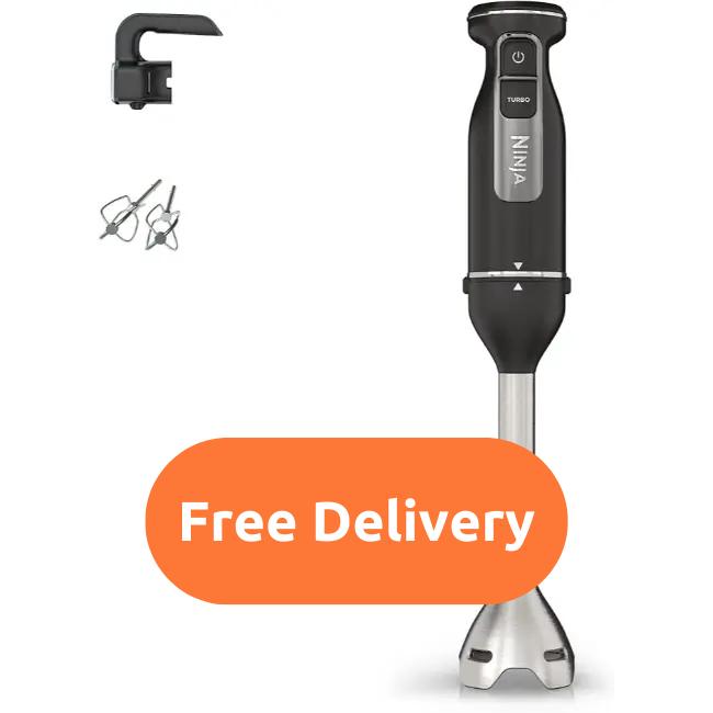 Ninja Foodi Hand Blender & Mixer CI090UK Black 850W with Turbo