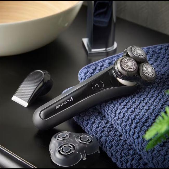Remington X5 Limitless X Rotary Shaver XR1755 - SynX Hybrid, Pivotball, PowerSense, Waterproof, 50 Min Runtime, Quick Charge, USB Charging