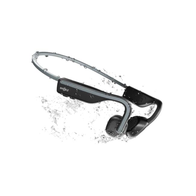 Shokz OpenMove Wireless Bone Conduction Open-Ear Headphones - Grey, 6 Hours Battery