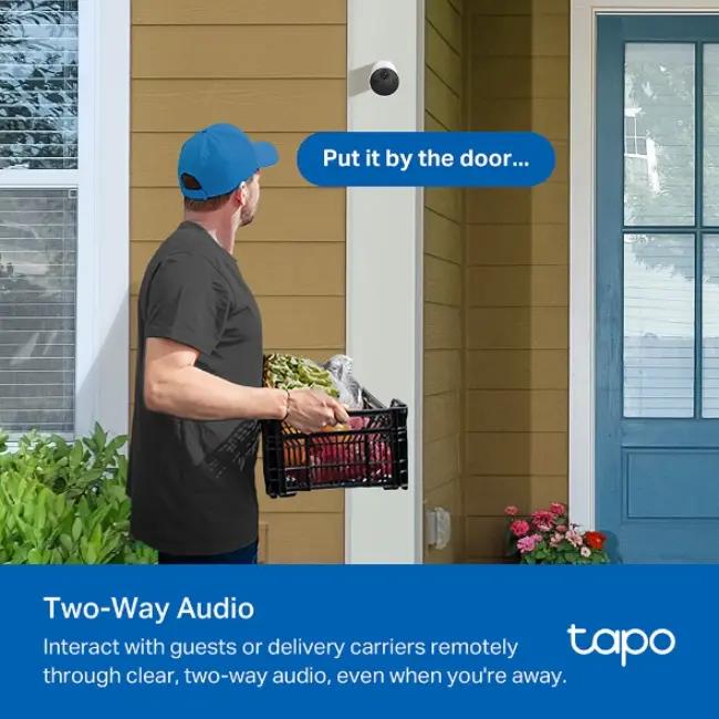 Tapo Smart Wire-Free Security Camera - Outdoor, 2K Resolution, Night Vision, Battery Powered