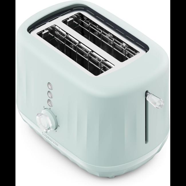 Kenwood Ripple 2 Slice Toaster TCP06.000BL Eggshell Blue - 7 Browning Levels, High-rise Lift, Defrost, Reheat, Removable Crumb Tray, 850W