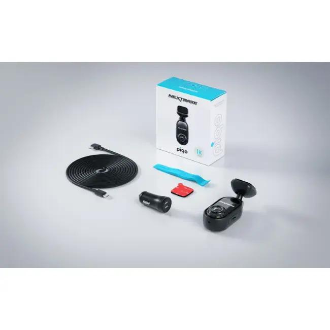 Nextbase Piqo 1K Dash Cam - Compact, High-Definition, 1080p Resolution, GPS, Wi-Fi, Bluetooth, Night Vision