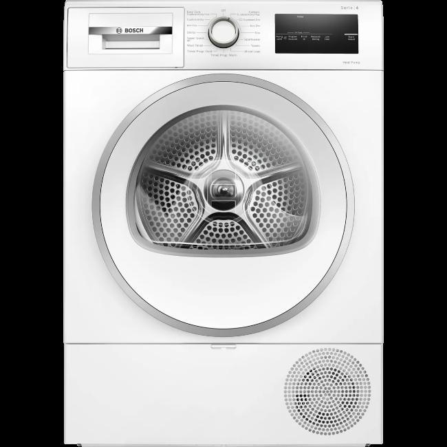Bosch Series 4 Heat Pump Tumble Dryer - White, 8kg