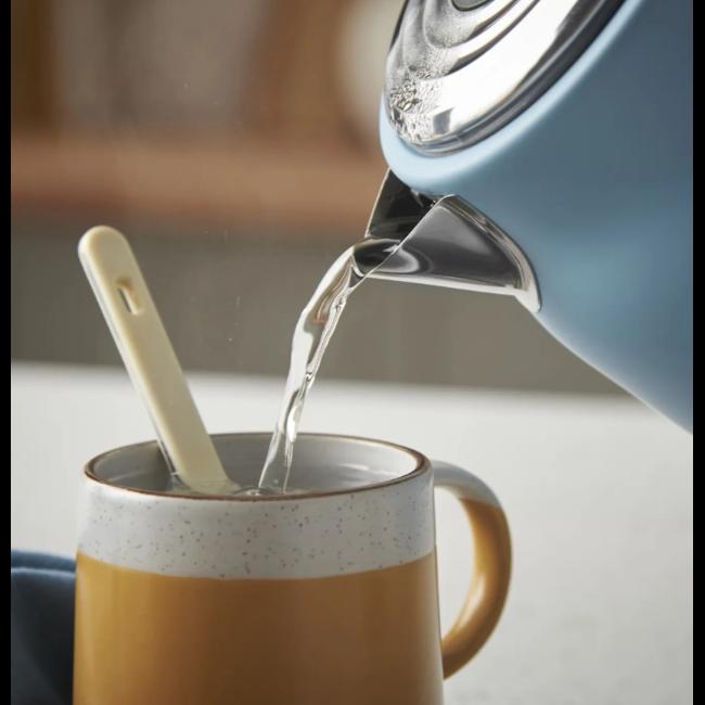 Russell Hobbs Hanley Kettle - Blue, 1.7l, Stainless Steel, Handle, Water Level Indicator