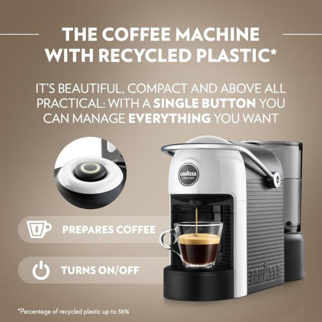 Lavazza A Modo Mio Jolie Evo Coffee Machine - White, Coffee, Cup, Pods