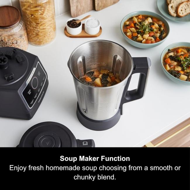 Morphy Richards MixFlex 1.5L 6-in-1 Multifunction Blender & Soup Maker with LED Touch Control and Dishwasher Safe Parts