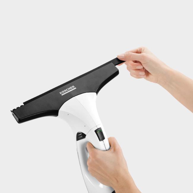 Kärcher WV 2 Plus Window Vac - White, with Spray Bottle, Microfibre Cloth, Glass Cleaning Concentrate