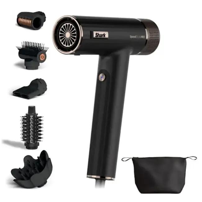 Shark SpeedStyle Pro 5-in-1 Hair Dryer Black with attachments