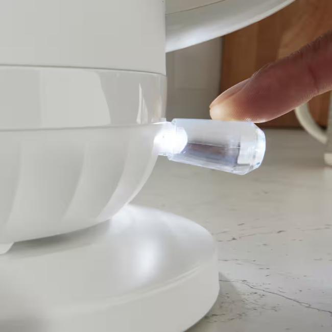 Kenwood Ripple 1.5L White Kettle ZJP06.000WH - 3000W Rapid Boil, Perfect Pour Spout, Removable Filter, Water Level Indicator, Automatic Boil-Dry Protection, 22.35 x 18 x 24.75 cm