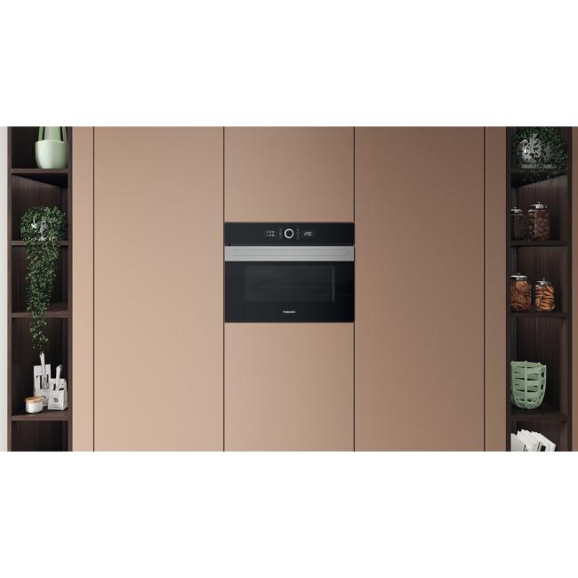 Hotpoint Built-In Microwave Oven - Black, Silver, Digital Display - Inox