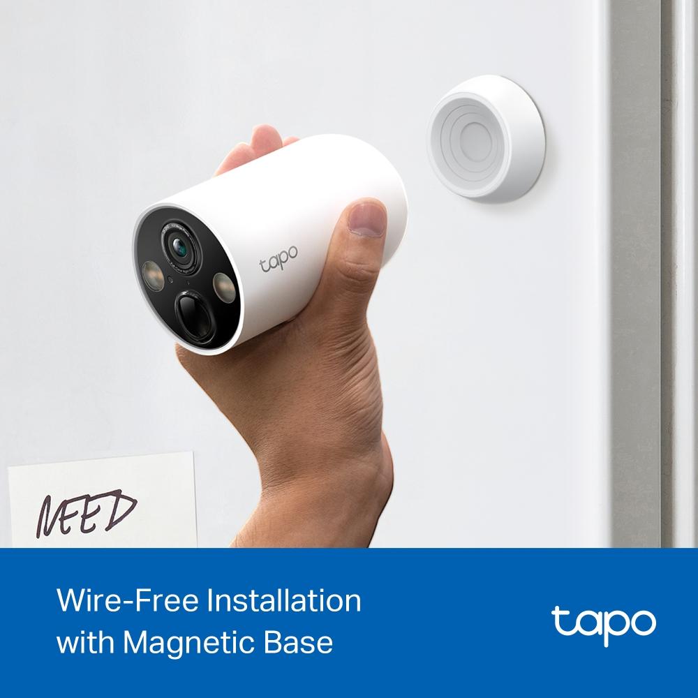 TP-Link Tapo C425 Smart Wire-Free Security Camera 2K QHD 4MP 300-Day Battery Magnetic Mount Full-Color Night Vision IP66 AI Detection 150 FOV