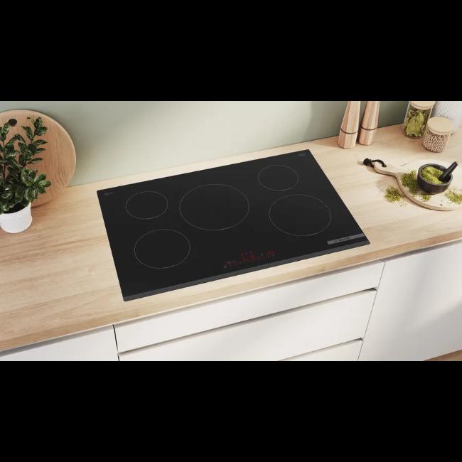 Bosch Series 6 80cm Induction Hob with 5 Cooking Zones and Touch Controls