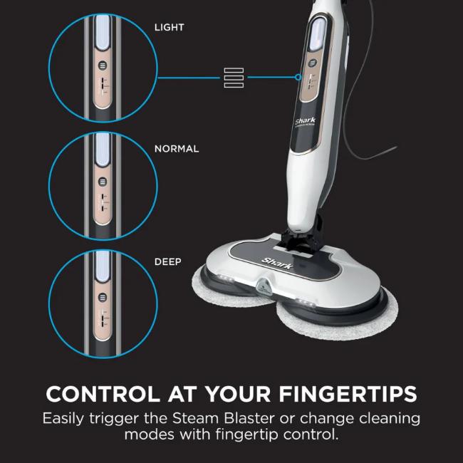 Shark Steam & Scrub Steam Mop with Steam Blaster for Sealed Hard Floors