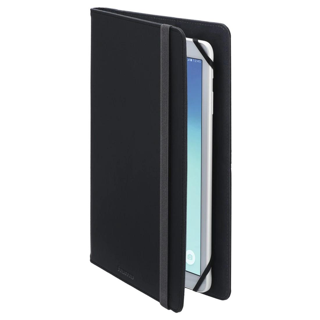 Hama 360° Universal Tablet Case for 9"-11" Tablets - Black, Polyurethane, 320g, with Stand Function and Elastic Strap
