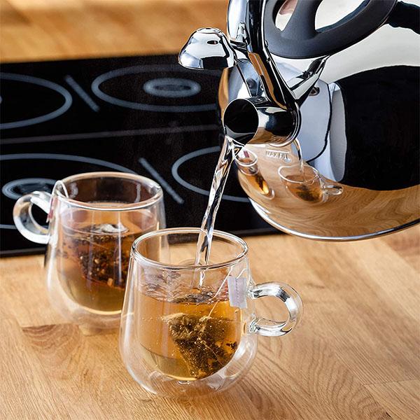 Judge 3L Retro Style Whistling Stovetop Kettle | 18/10 Stainless Steel | Induction, Gas, Ceramic, Halogen, Solid Plate, Aga Compatible