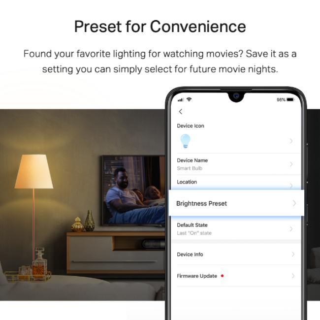 Tapo Smart Wi-Fi Dimmable Light Bulb | Voice Control, Remote Control, Schedule