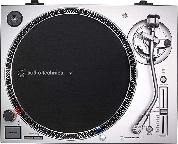 Audio-Technica LP120XUSB Direct Drive Turntable Silver with Start/Stop