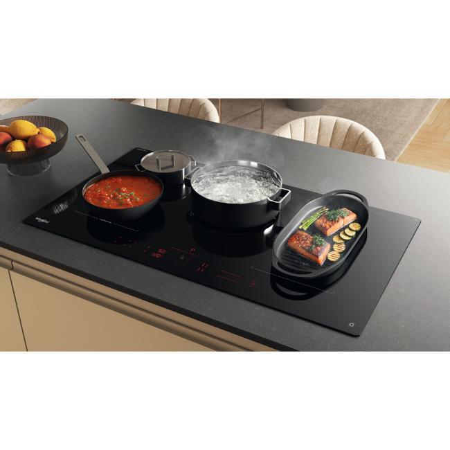 Whirlpool Induction 90cm Hob - Black, 5 Burners, Touch Control