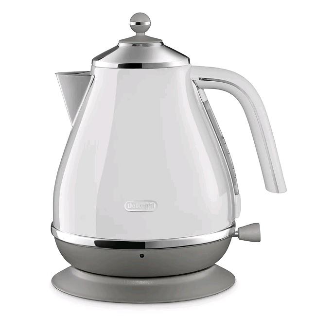 Delonghi Icona Capitals Kettle White 1.7 Litres 3kW Stainless steel