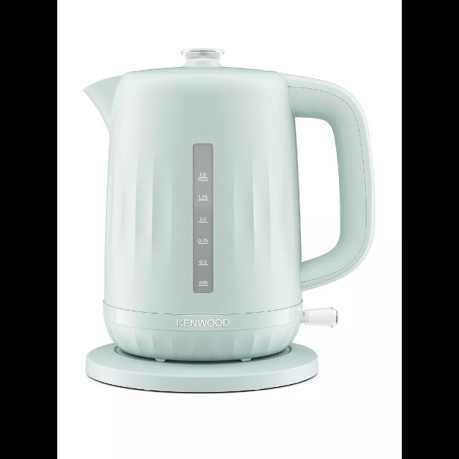 Kenwood Ripple Kettle ZJP06.000BL Eggshell Blue 1.5L 3000W Rapid Boil Perfect Pour Water Level Indicator Automatic Safety Boil-Dry Protection Removable Filter 22.35 x 18 x 24.75 cm