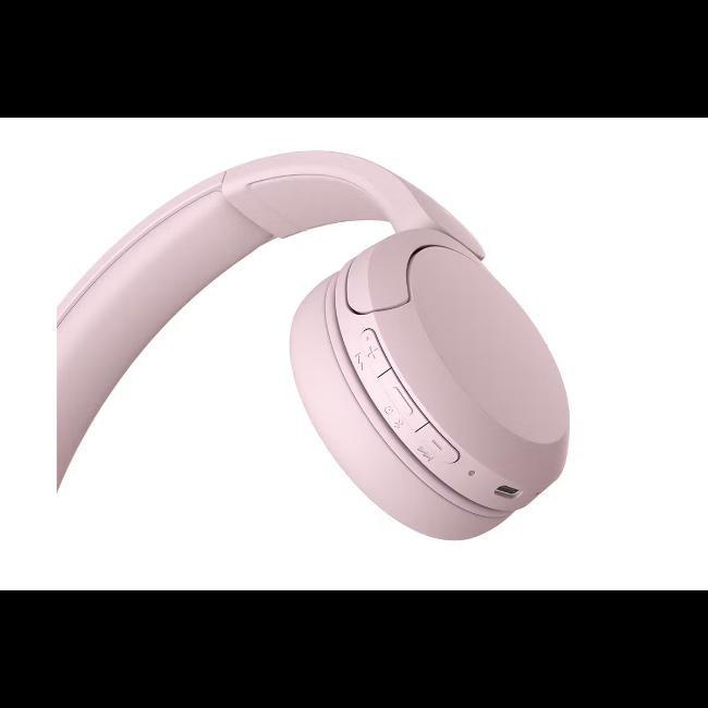 Sony Wireless On-Ear Headphones Pink Bluetooth Microphone Up to 50 hours Battery Life