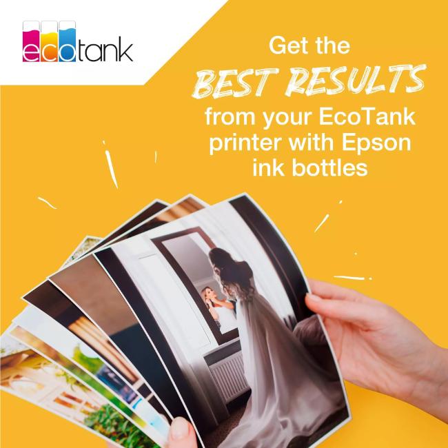 Epson 104 Yellow Ink Bottle 65ml - Prints up to 7,500 pages