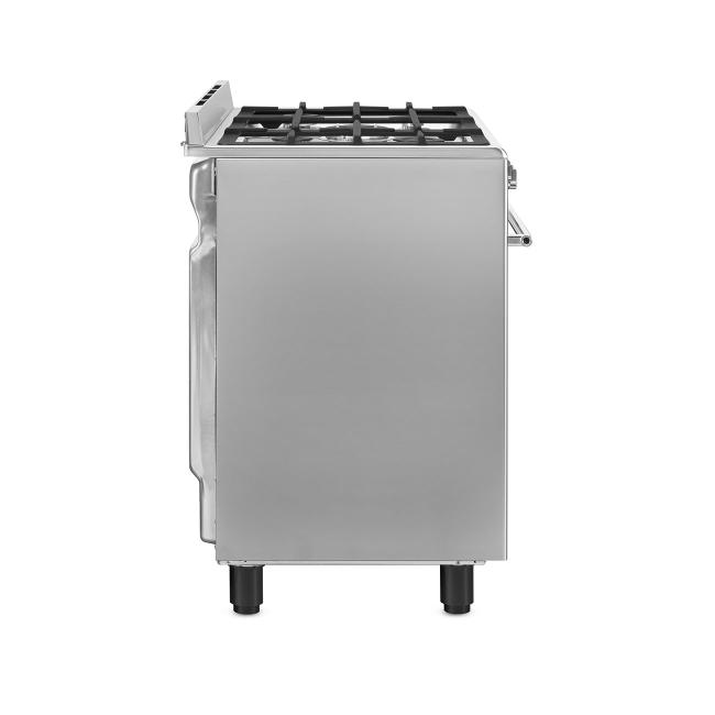Smeg Range Cooker Dual Fuel 90x60cm Stainless Steel Gas Hob Electric Ovens