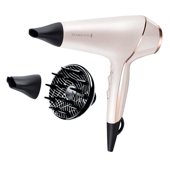 Remington PROluxe Hair Dryer 2400W Rose Gold with Diffuser, Ionic, AC Motor