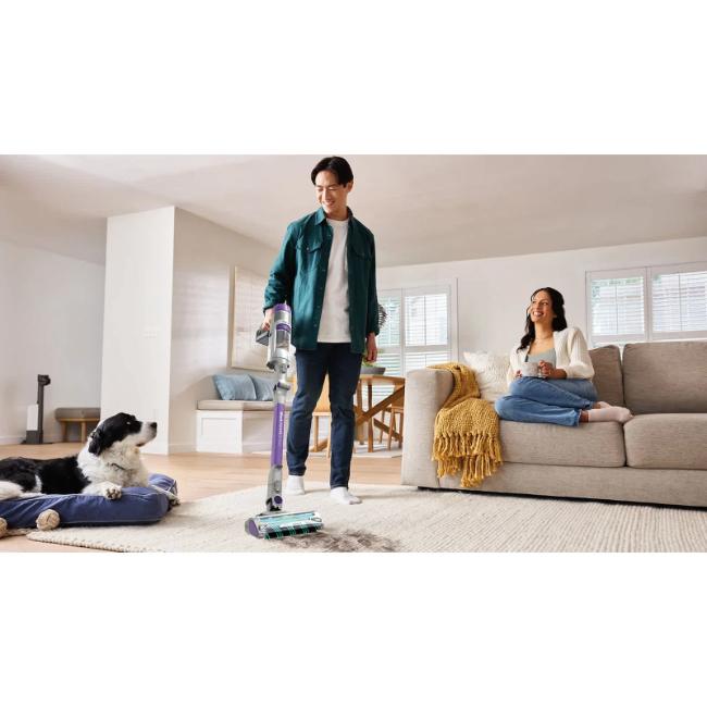 Shark PowerDetect Cordless Pet Vacuum Cleaner - Grey/Purple | DuoClean Detect, Anti Hair Wrap Plus, Handheld, LED Display