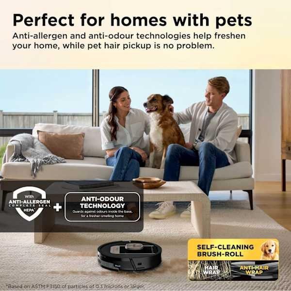 Shark ThermaCharged PowerDetect Robot Vacuum | Wet & Dry | Black | 2-in-1 | Shark